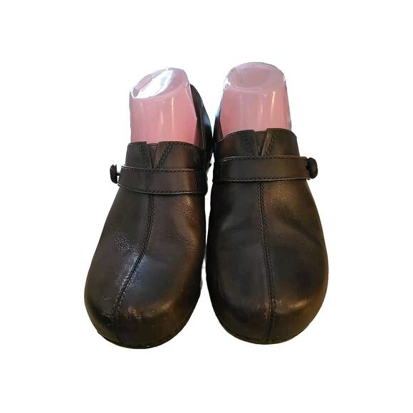 Dansko Brown Leather Professional Slip On Clogs Comfort Shoes Womans Size 40 - Picture 2 of 9